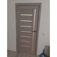 Межкомнатная дверь в экошпоне T3 бьянко